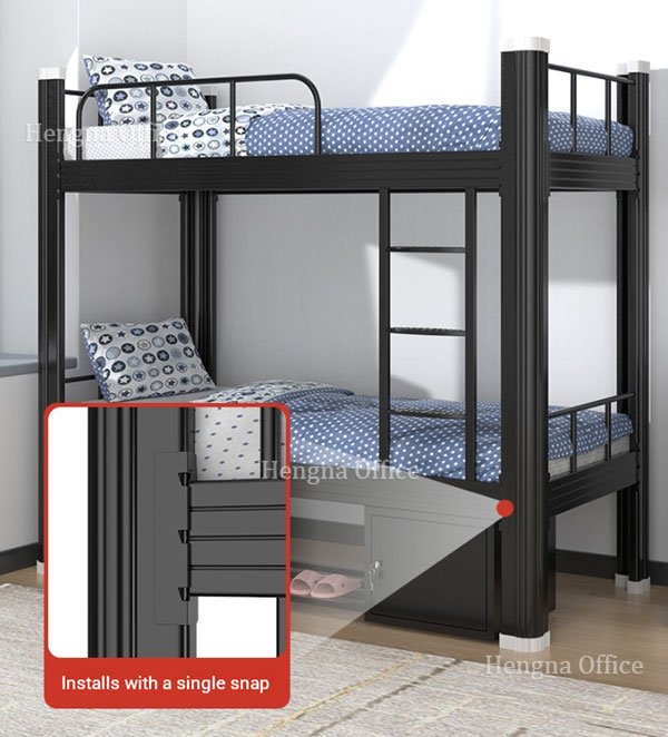 Quick-Deploy Steel Bunk Beds for Emergency Response — Portable Disaster Relief Beds with Safety Guardrails